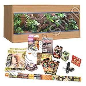 Bearded Dragon Starter Kit With 48" Oak Vivarium: Amazon.co.uk: Kitchen