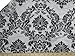 1 X DAMASK FLOCKED TAFFETA FABRIC 58