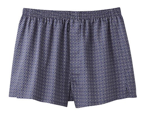 グンゼ COMME CI COMME CA 【シンプル・モダン】 トランクス バイアス柄ネイビー　8A(8A) FA9002