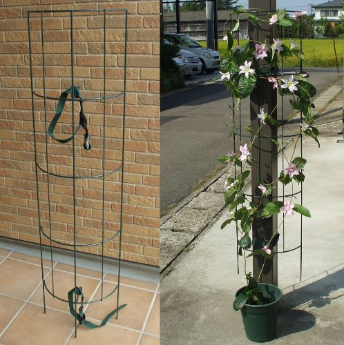 ハーフトレリス140cm　No.136　カーポートの柱や雨トヨが花のタワーに変身！