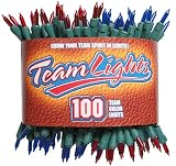 Kansas Jayhawks Team Colored Red/Blue Outdoor String Lights (Case)