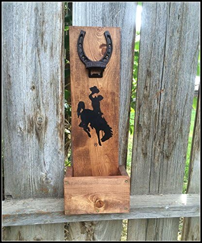 5.5 X 19 Bottle Opener. "Licensed Wyoming" BH&R- steam boat- Wyoming- Bar- Grooms man gift- Man Cave- Fathers Day Gift- Gift for Him- Pokes- Cowboys. *FREE SHIPPING!*