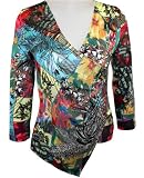 Boho Chic Long Sleeves, V-Neck Collar, Side Seam, Pullover Fashion Top - Floral Festival