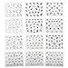 MSmask Lovely 24 Sheets 3D White Flower Manicure Nail Art Sticker Tips Decoration