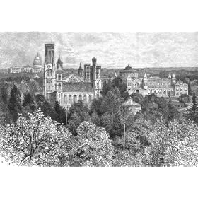 WASHINGTON DC:The Smithsonian Institution at Washington,1891