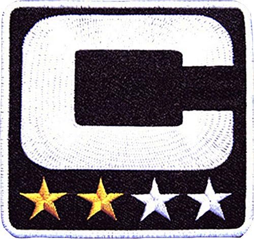 Oakland Raiders Football Captain C Football, Baseball 2 Star Gold Embroidere d Iron on Patch