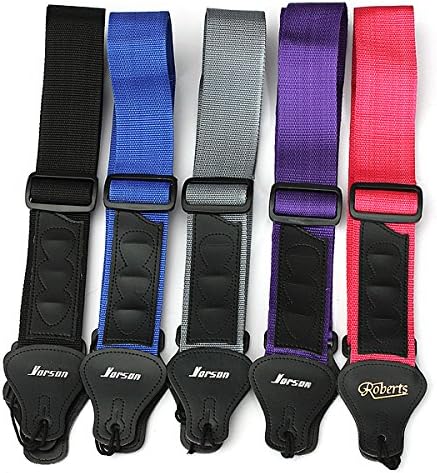 Guitar Strap for Electric Acoustic Guitar Bass Leather Ends