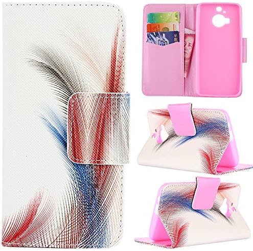 HTC M9 Plus Case Cover Printed Series Premium Flip PU Leather Wallet Protective Case with Stand for HTC M9 Plus Feather