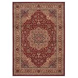 Shaw Living Inspired Designs 7-Foot 8-Inch by 10-Foot 10-Inch Rug in Antique Manor, Red