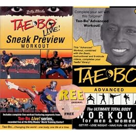 Tae-Bo Workout - Advanced and Tae-Bo Live! Sneak Preview [VHS]