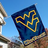 West Virginia University WVU Mountaineers House Flag