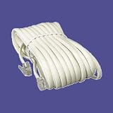 Telephone Cord, Extension, Modular, 25 Long, Phone to Wall Jack, Ivory SOF4020