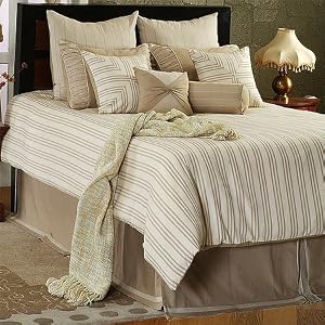 Linen Cotton Bedding Ensemble , Queen by SmartBargains
