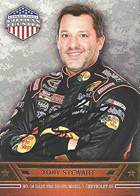 AUTOGRAPHED Tony Stewart 2014 Wheels American Thunder (#14 Bass Pro Shops Racing) Signed Collectible NASCAR Trading Card with COA