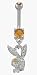 November Birthstone Playboy Belly Button Ring