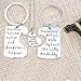 O.RIYA Daddy's Girl Mommy's World / Daddy Girl Mommy World Set Little Girl Kids Love Fathers Day Mothers Day Stole Heart 3 Piece Keychain Pendant Necklace Set , Gift for Daughter, Mommys Little Girl, Mums Girl
