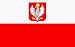 Poland State Flag 5 Inch Square Laminated Car Hanger****