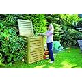 Komposter DeLux aus Holz 80 x 80 x 120 cm - ca. 750 Liter