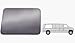 CRL Fixed All Glass Look Window - Passenger Side Rear 1992+ Ford Vans 42-3/4 x 27-7/8
