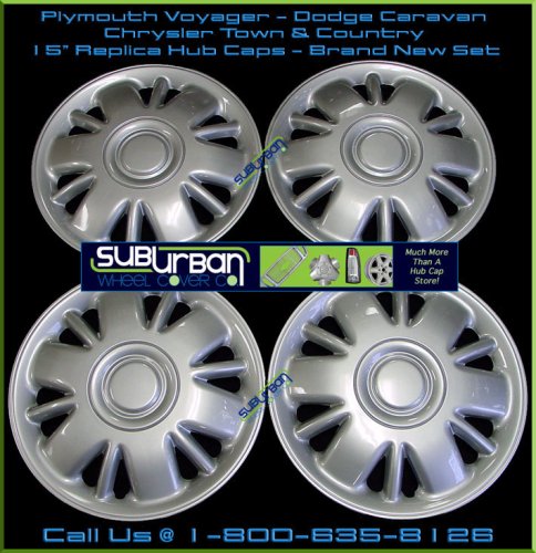 206 Series Voyager / Town & Country 15 Replica Hubcaps