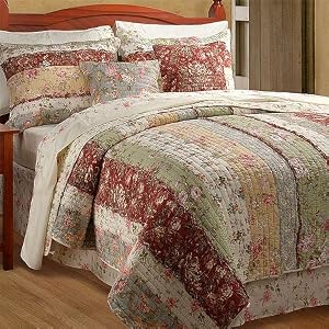 Grand Bouquet Cotton Quilt and Sheet Set, Twin by SmartBargains
