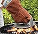Outset Grill Mitt, Brown Leather BBQ and Oven Glove