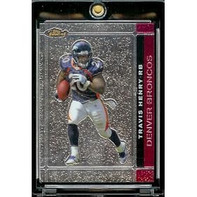 2007 Topps Finest # 29 Travis Henry - Denver Broncos - Premium NFL Trading Football Card