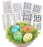 Rhinestone Egg-Decorating Kit with Peel-and-Stick Gems, Primary
