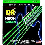 DR Strings NGB5-40  Coated Nickel Bass Guitar Strings, Light
