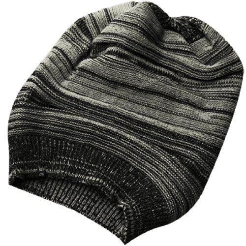 Men Warm Winter Textured Design Stretch Knit Cap Beanie Hat