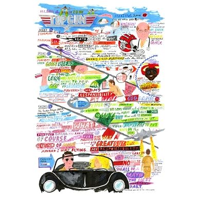 Top Gun Film Script by Jess Wilson (Ltd Edition Print)