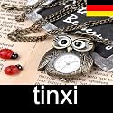 Trifoo Retro Bronze Eule Halskette Uhr Umh&auml;ngeuhr Taschenuhr
