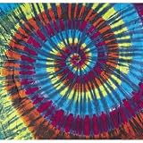 Dark Spiral Fabric Tapestry Wall Hanging