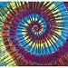 Dark Spiral Fabric Tapestry Wall Hanging