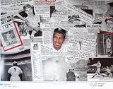Joe DiMaggio New York Yankees Autographed 26x32 Lithograph with Yankee Clipper Inscription