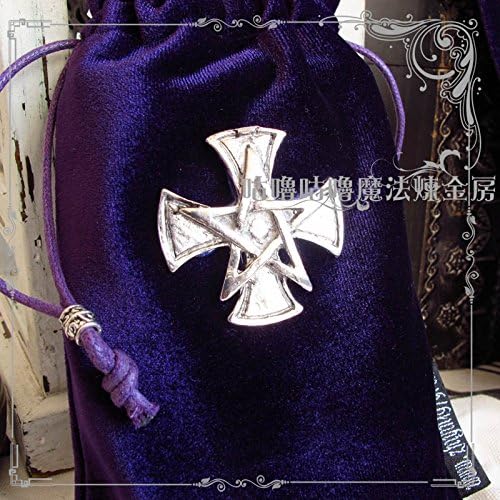 Altar Tarot Table Cloth Tablecloth Decor Divination CARDS Wicca Tapestry Cross b2 Purple