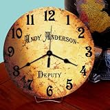 Personalized Deputy wall or table clock Chief Sheriff