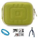 Nylon Green Compact Protective Camera Carrying Case with Removable Clip-On  ....