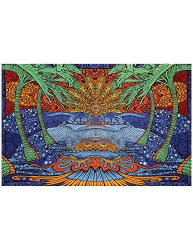 Sunshine Joy® 3D Epic Tropical Surf Wave Tapestry Beach Sheet Hanging Wall Art – Amazing 3-D Effects (60X90 inches) Sunshine Joy® 3D Epic Tropical Surf Wave Tapestry Beach Sheet Hanging Wall Art – Amazing 3-D Effects (60X90 inches)