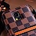 RAYTOP Luxury Brand Designer Brown Checks Leather Cases Covers Wallet for Samsung Galaxy S5 S 5 GT-I9600 Card Holder Striped Classy Classic Men Guys Business Cheap