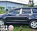 Made in USA! Compatible with 2007-2011 Honda CRV 4 PC Stainless Steel Chrome Pillar Post Trim