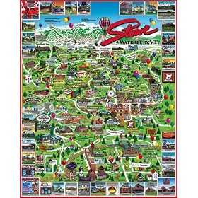 White Mountain Puzzles - Puzzle 1000 pi�ces - Stowe, Vermont, USA