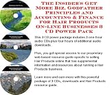 The Insider's Get More Biz, Godfather Principles and Accounting & Finance for Skin Care Products On-line Businesses 3 CD Power Pack
