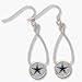 Dallas Cowboys French Loop Dangle Earrings