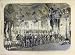 1858 Tuileries Palace Miltary Trone French Print France