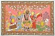 Asia Art of India Home Decor Patachitra Paintings Organic Color on Paper 12 x 13.5 inches (pata303)