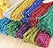Rimobul Glitter Creative Arts Chenille Stem Class Pack,6 mm x 12 Inch, Pack of 100 (Mix) …