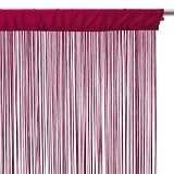 Rideau fil (largeur 90 cm) Framboise