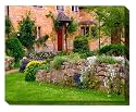 Blue Garden Designs  #63803OD  Cotswold Stone  Outdoor Canvas Art, 40-inch-by-30-inch