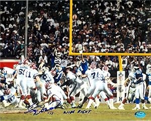 Scott Norwood Autographed Photo - 8x10 inscribed Wide Right Super Bowl XXV image #2 - Autographed NFL Photos
